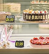 PigPotParty 12 Pcs 4"x3" Small Food Labels for Party Buffet - Mini Chalkboard Signs for Food Disp...