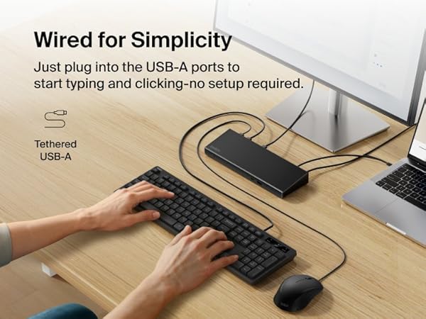 Belkin Connect Wired Keyboard and Mouse Combo