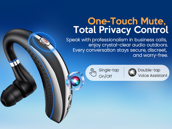 headset with mic for phone bluetooth earpiece with noise cancellation wireless earpiece with mic