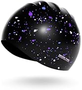 WATERTIME Unisex Soft Silicone Swim Cap for Women and Men, Intensive Training Comfortable Non-Sli...