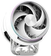 Zalman ZET5 Dual PWM Fan CPU Air Cooler, AM5 / LGA1851, 5 Heat Pipes, White | AMD AM5/AM4, Intel ...