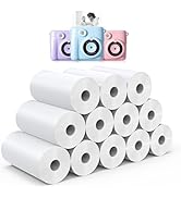 12 Rolls Instant Print Camera for Kids Refill Print Paper - Hikkon Thermal Print Paper Rolls Phot...