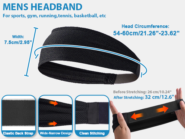 cooling headbands for men sweat bands head band sweatbands mens headband sports