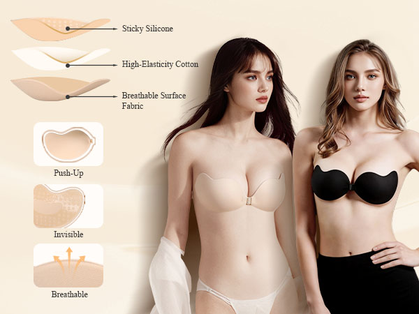 Push Up Sticky Bra