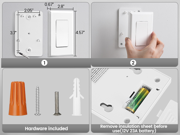 house wireless switch turn light on