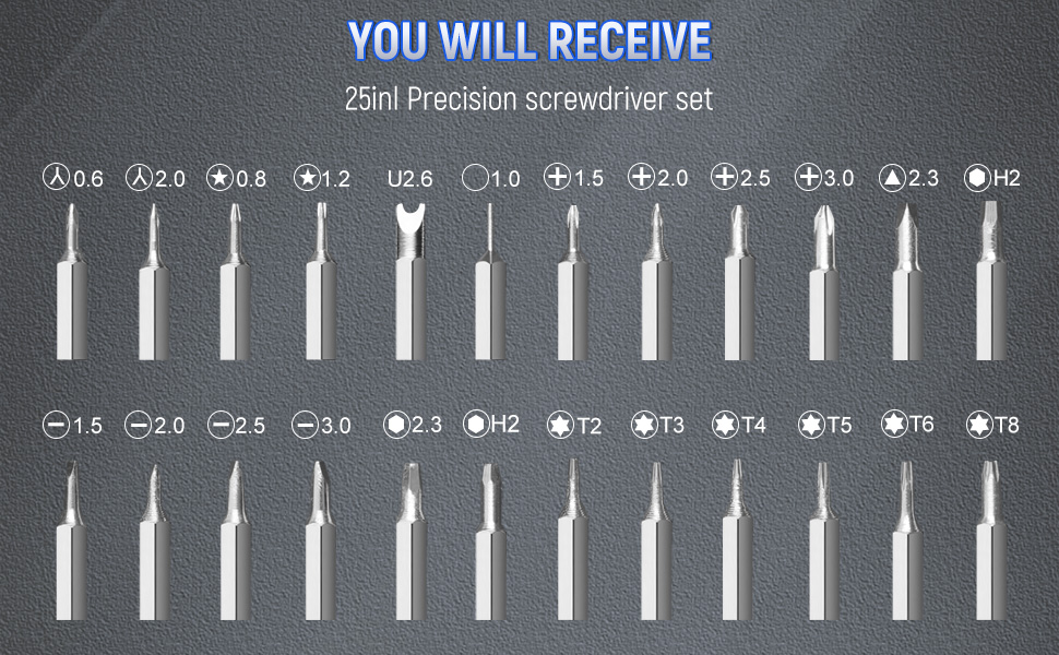 25 in 1 Precision Screwdriver Set