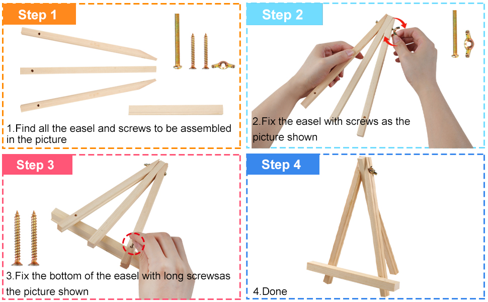 Wooden easel