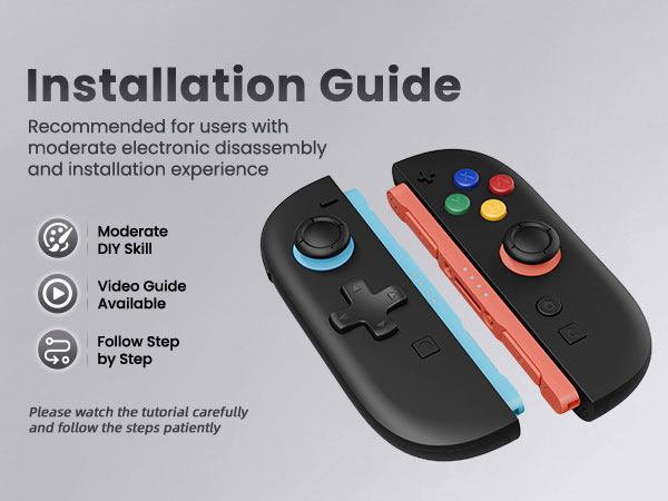 Shell (D-Pad Version) with Buttons for Joycon 2