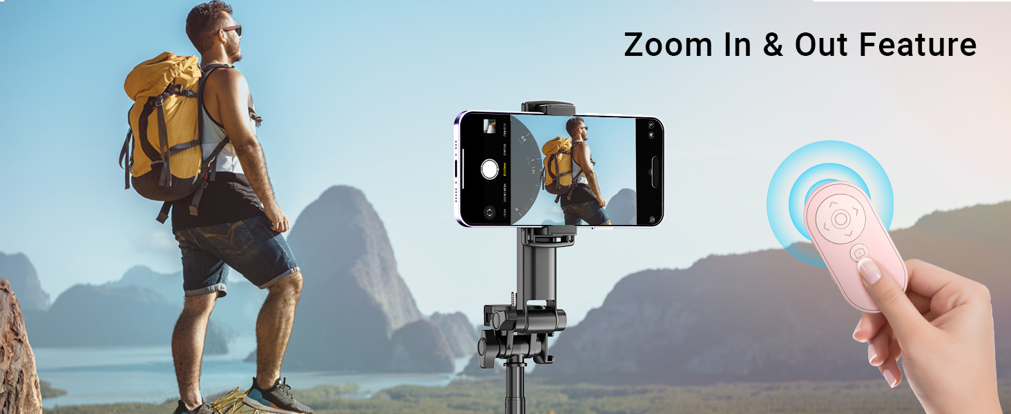 Wireless Camera Remote Control with Zoom for iPhone &amp;amp;amp; Android