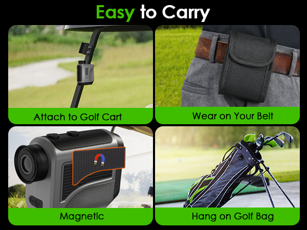 Easy to Carry Attach to Golf Cart Wear on Your Belt Magnetic Hang on Golf Bag