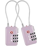 TSA Approved Luggage Travel Lock, Set-Your-Own Combination Lock for School Gym Locker, Luggage Su...