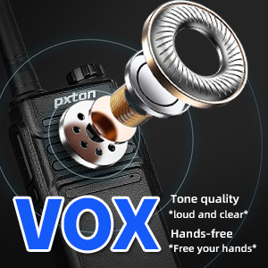 pxton walkie talkies VOX