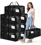 8 Pack Extra Large Moving Bags Heavy Duty Storage Bags with Zipper Handles, BETU Clothes Storage ...