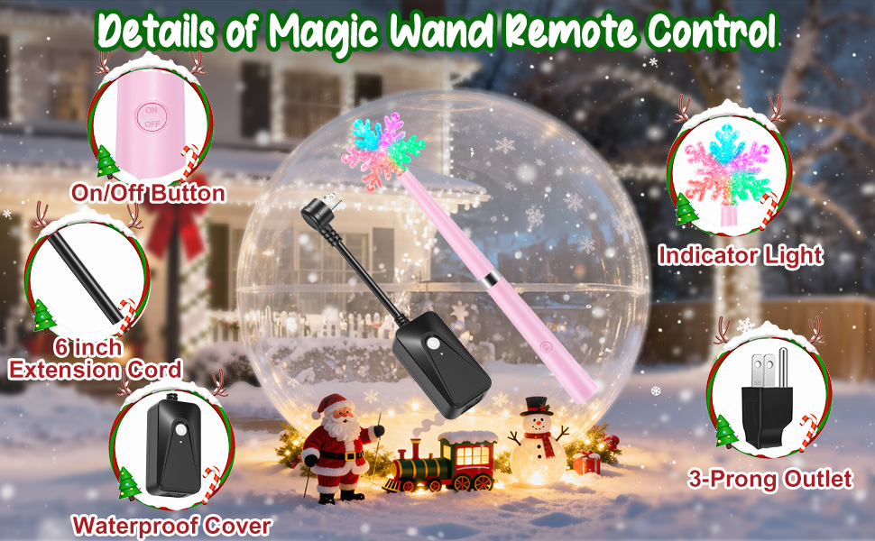 Magic Christmas Light Wand Wireless Remote Control Outlet remote outlet switch
