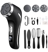 Wolady Electric Foot Callus Remover with Vacuum,Foot File Rechargeable 2 Speed,Professional Foot ...