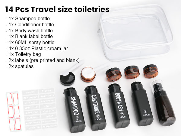 Travel Bottles for Toiletries