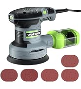 WORKPRO 5-Inch Random Orbit Sander, 6 Variable Speeds 7000 to 14000 RPM, 2.5 Amp Electric Sander ...