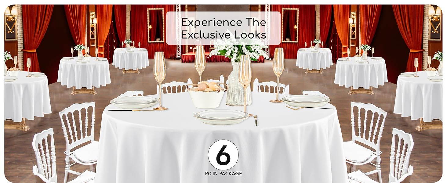 white table cloths for parties