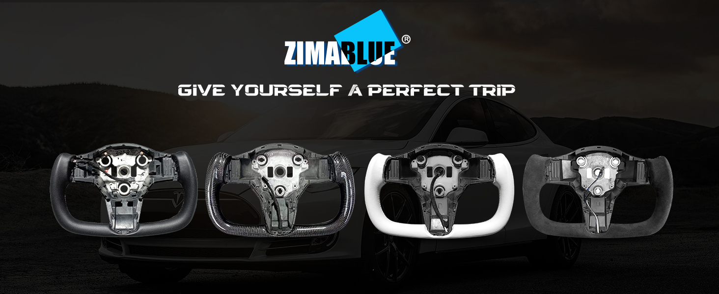 Yoke Steering Wheel for Model 3/Y-2017-2023 Personalized, Modified Real Carbon Fiber Steering Wheel