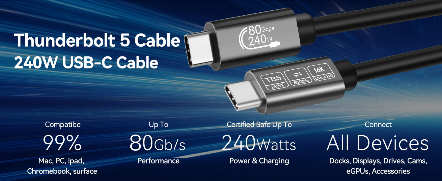 thunderbolt 5 cable