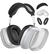 Silicone Case Cover for AirPods Max Headphones, Clear Soft TPU Ear Cups Cover/Ear Pad Case Cover/...