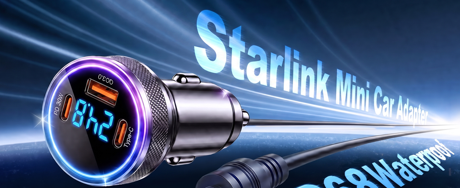 starlink mini car adapter