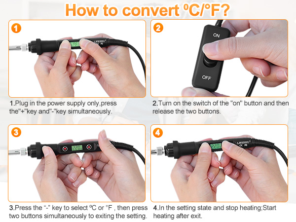 How to convert °C/°F