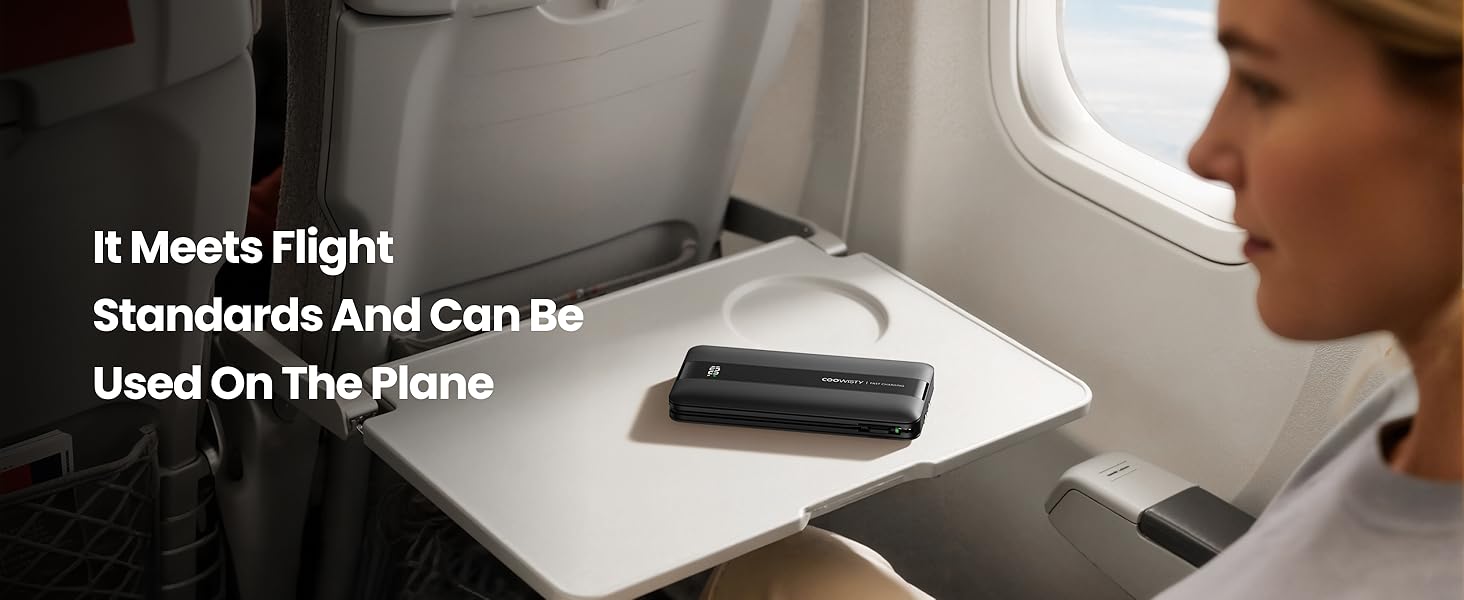 It meets flight standards and can be used on the plane-Black