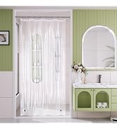 AmazerBath Shower Curtain Liner, 48x72 Clear Shower Curtain Liner, Waterproof Plastic Shower Line...