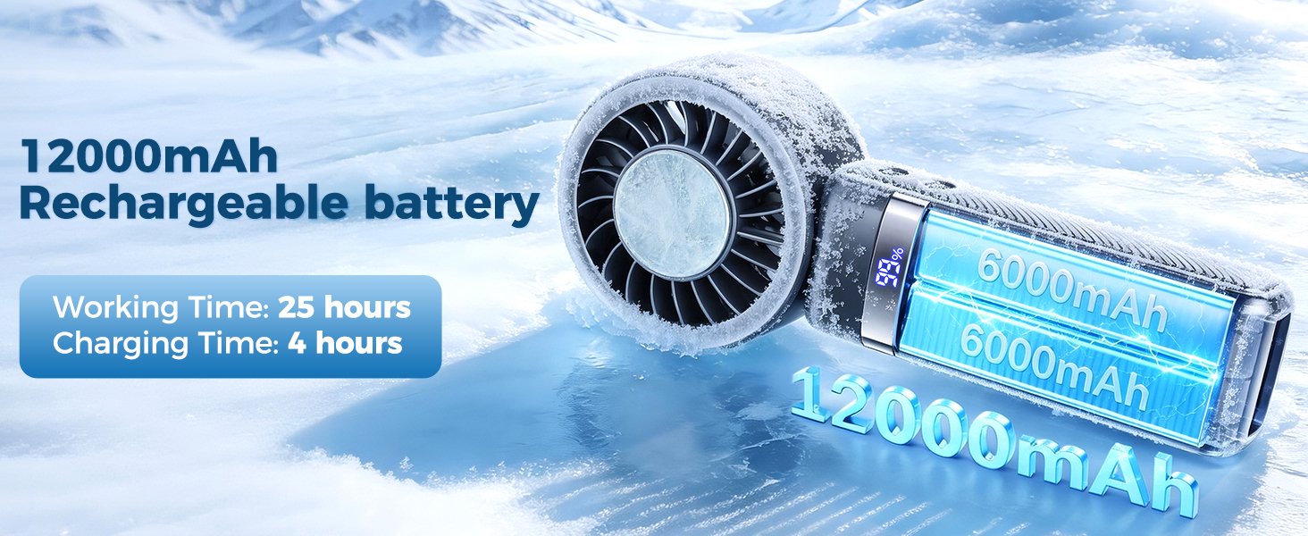 12000mAh Rechargeable battery
