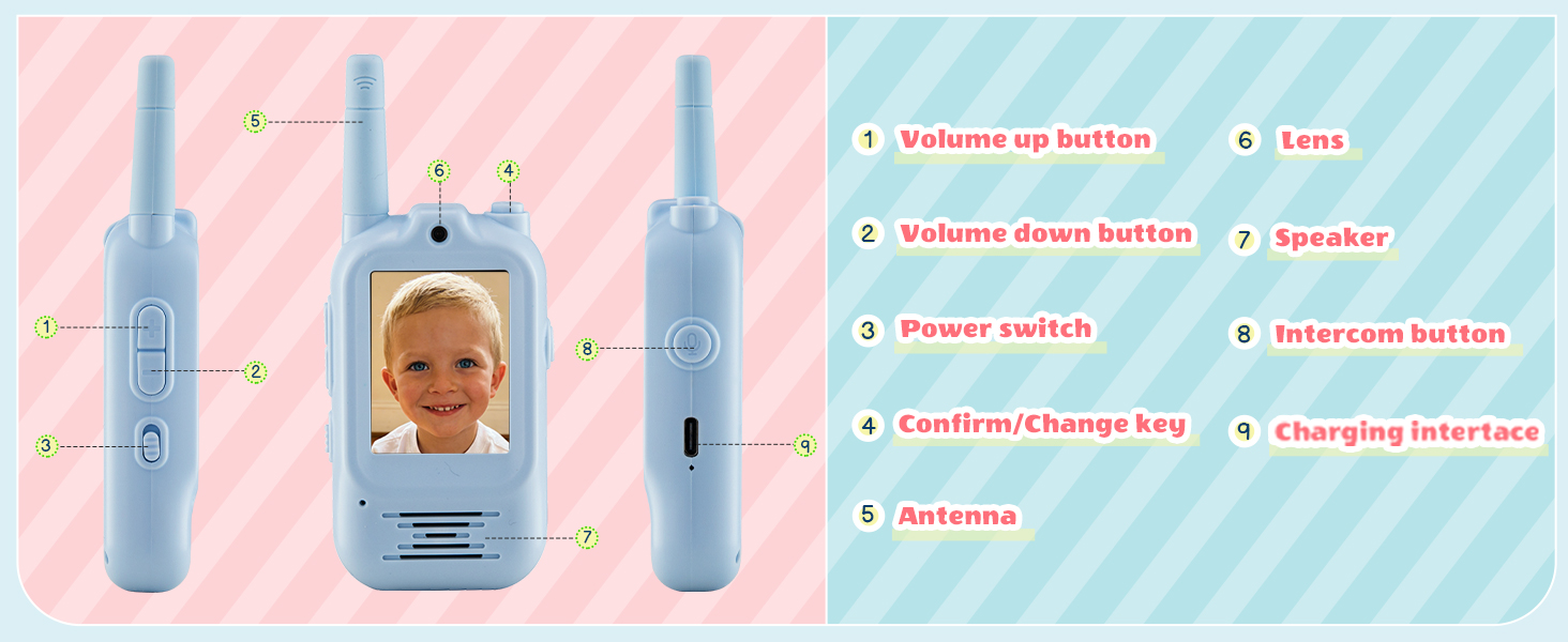 Our handheld toys let kids capture special moments with the camera and share photos in real time.