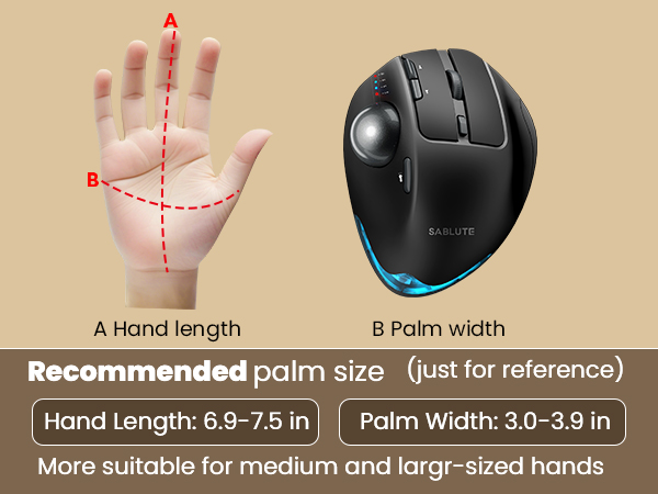 adjustable hinge design, you can choose the trackball angle that suits you according to your needs