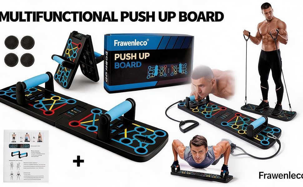 FRAWENLECO Foldable Push Up Board