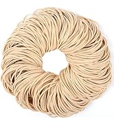 AIWOQI Rubber Bands 500pcs size#19 rubber band light brown Elastic Rubber Band size19 small rubbe...