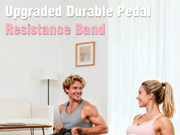 pedal resistance band with handle