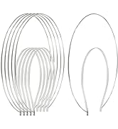 6 Pack 2 Layer Metal Silver Queen Goddess Angel Halo Crown Headband Thin Hairbands Tiara Hair Hoo...