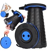 Fishboy Upgraded Collapsible Stool for Adults,Portable Retractable Folding Telescoping Foldable C...