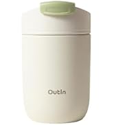 OutIn Travel Tumbler, Outdoor Insulated Coffee Tumbler with Leak-Proof Flip Lid, 12 oz Stainless ...