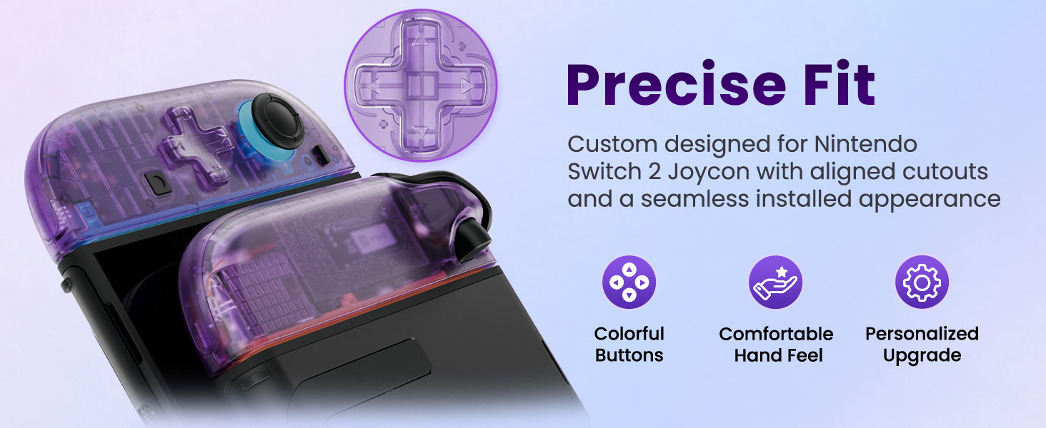 Shell (D-Pad Version) with Buttons for Joycon 2