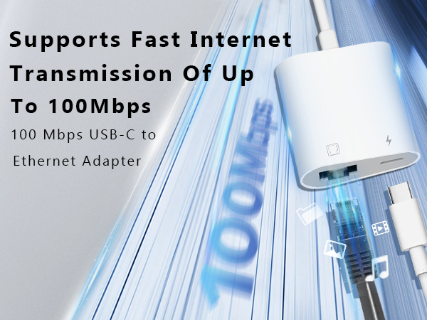 USB C to Ethernet adapter USB C to RJ45 Ethernet adapter iPad Ethernet adapter to USB C