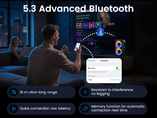bluetooth speaker large speaker and microphone for events large portable speaker