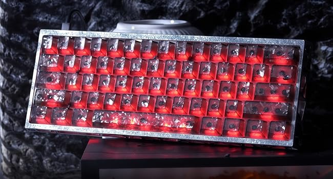 Clear keycaps,Translucent keycaps,Shine Throug Key caps,Side Print,Cherry Profile custom Keycaps