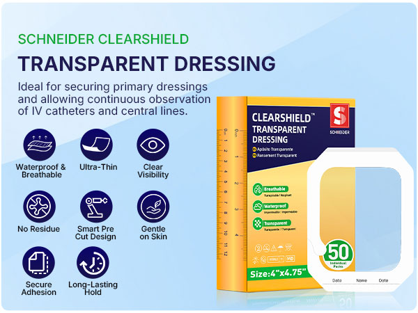 schneider clearshield tranparent film dressing