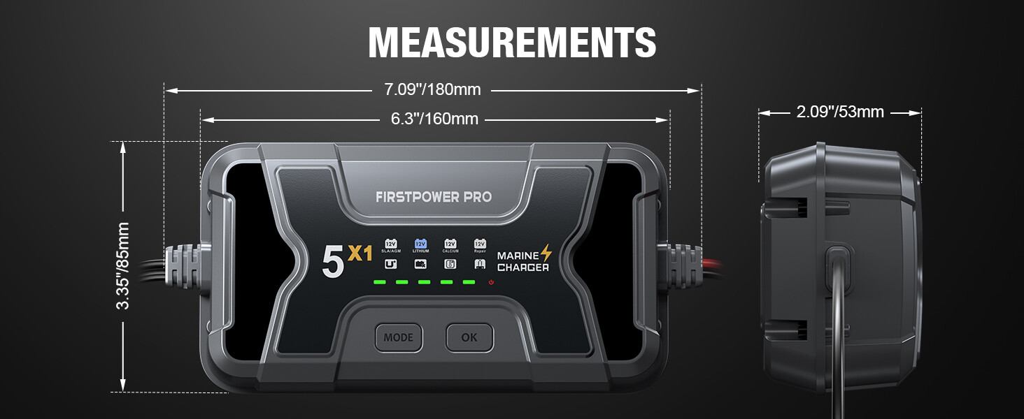 1 bank marine battery charger