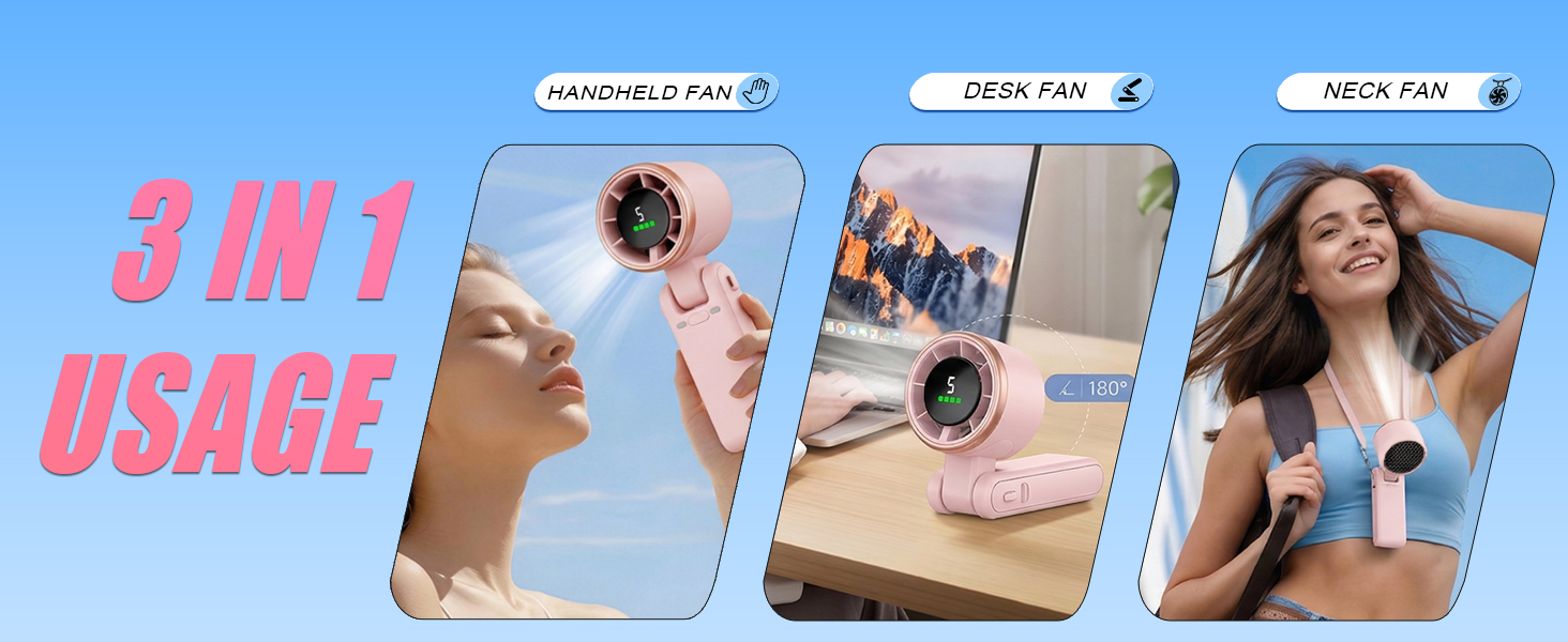 handheld fan rechargeable