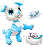 Robo Pets Robot Dog Toy for Girls and Boys - Remote Control Robot Toy Puppy with LEDs, Sound FX, ...