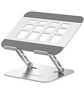 ORICO Ergonomic Laptop Stand for Desk, Height Adjustable Aluminum Alloy Laptop Stand Riser, Folda...