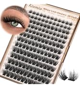 Kiromiro Fluffy Lash Clusters Wispy Cluster Eyelash Extensions 10–18mm Fairy Volume 3D D Curl DIY...