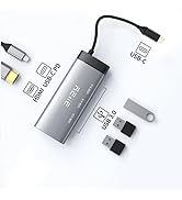 REIIE 5 in 1 USB Hubs,Docking Station Dual Monitor with 4K@HDMI,100W PD Charging, 5Gbps 3*USB3.0 ...