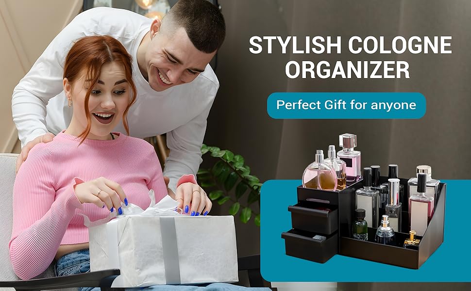 Skincare shelf organizer, ideal gift for men on Valentine’s Day or wedding anniversary